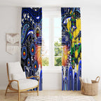 NAIDOC Week 2025 Bulldogs Rugby Window Curtain Aboriginal Dot Painting