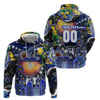Personalised NAIDOC Week 2025 Bulldogs Rugby Zip Hoodie Aboriginal Dot Painting