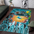NAIDOC Week 2025 Sharks Rugby Area Rug Aboriginal Dot Painting