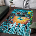 NAIDOC Week 2025 Sharks Rugby Area Rug Aboriginal Dot Painting