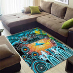 NAIDOC Week 2025 Sharks Rugby Area Rug Aboriginal Dot Painting