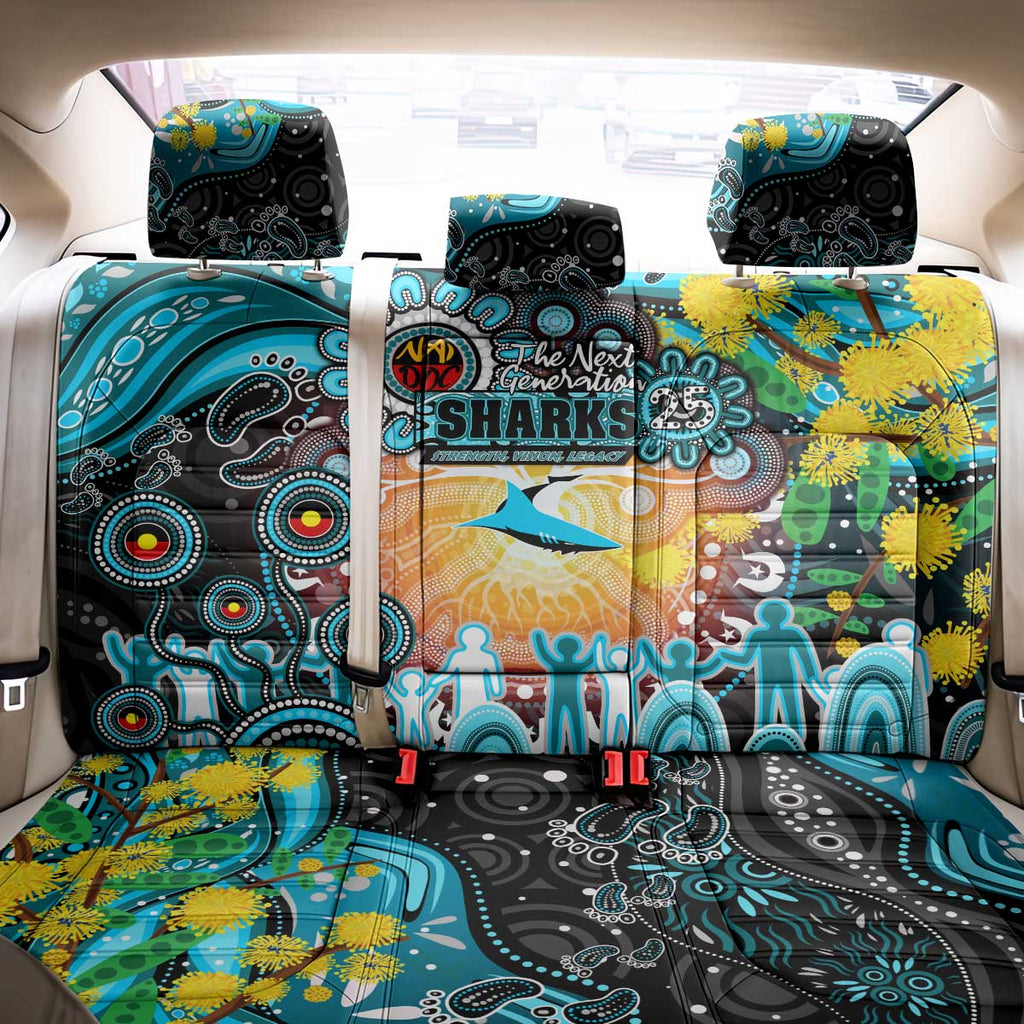 NAIDOC Week 2025 Sharks Rugby Back Car Seat Cover Aboriginal Dot Painting