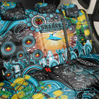 NAIDOC Week 2025 Sharks Rugby Back Car Seat Cover Aboriginal Dot Painting