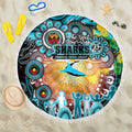 NAIDOC Week 2025 Sharks Rugby Beach Blanket Aboriginal Dot Painting