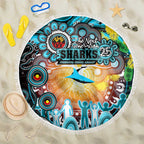 NAIDOC Week 2025 Sharks Rugby Beach Blanket Aboriginal Dot Painting
