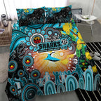 NAIDOC Week 2025 Sharks Rugby Bedding Set Aboriginal Dot Painting