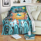 NAIDOC Week 2025 Sharks Rugby Blanket Aboriginal Dot Painting