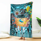 NAIDOC Week 2025 Sharks Rugby Blanket Aboriginal Dot Painting