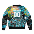 Personalised NAIDOC Week 2025 Sharks Rugby Bomber Jacket Aboriginal Dot Painting