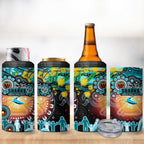 NAIDOC Week 2025 Sharks Rugby 4 in 1 Can Cooler Tumbler Aboriginal Dot Painting