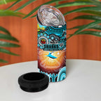 NAIDOC Week 2025 Sharks Rugby 4 in 1 Can Cooler Tumbler Aboriginal Dot Painting