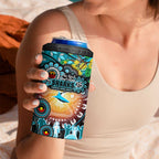 NAIDOC Week 2025 Sharks Rugby 4 in 1 Can Cooler Tumbler Aboriginal Dot Painting