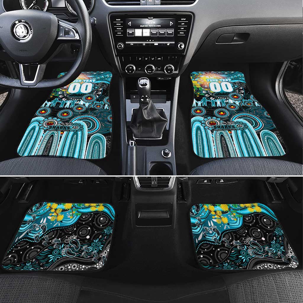 NAIDOC Week 2025 Sharks Rugby Car Mats Aboriginal Dot Painting