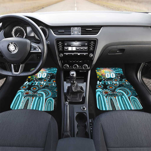 NAIDOC Week 2025 Sharks Rugby Car Mats Aboriginal Dot Painting