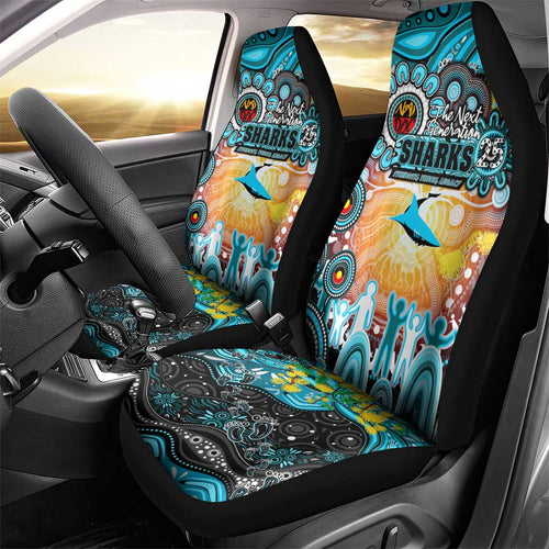 NAIDOC Week 2025 Sharks Rugby Car Seat Cover Aboriginal Dot Painting