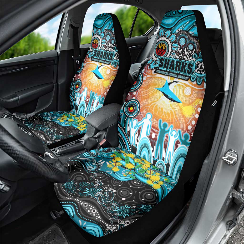 NAIDOC Week 2025 Sharks Rugby Car Seat Cover Aboriginal Dot Painting