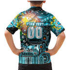 Personalised NAIDOC Week 2025 Sharks Rugby Family Matching Mermaid Dress and Hawaiian Shirt Aboriginal Dot Painting