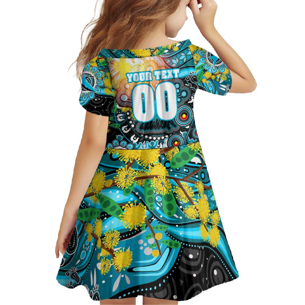 Personalised NAIDOC Week 2025 Sharks Rugby Family Matching Summer Maxi Dress and Hawaiian Shirt Aboriginal Dot Painting
