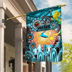 NAIDOC Week 2025 Sharks Rugby Garden Flag Aboriginal Dot Painting