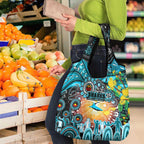 NAIDOC Week 2025 Sharks Rugby Grocery Bag Aboriginal Dot Painting