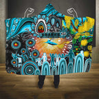 NAIDOC Week 2025 Sharks Rugby Hooded Blanket Aboriginal Dot Painting