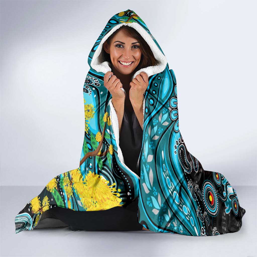 NAIDOC Week 2025 Sharks Rugby Hooded Blanket Aboriginal Dot Painting