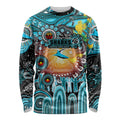 Personalised NAIDOC Week 2025 Sharks Rugby Long Sleeve Shirt Aboriginal Dot Painting