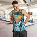 Personalised NAIDOC Week 2025 Sharks Rugby Men Tank Top Aboriginal Dot Painting
