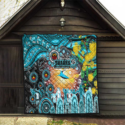 NAIDOC Week 2025 Sharks Rugby Quilt Aboriginal Dot Painting
