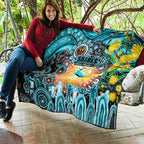 NAIDOC Week 2025 Sharks Rugby Quilt Aboriginal Dot Painting