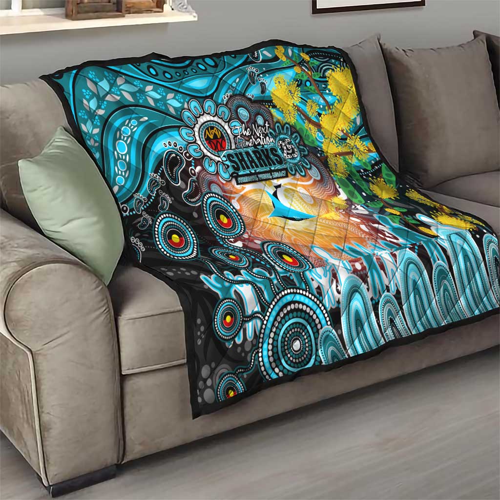 NAIDOC Week 2025 Sharks Rugby Quilt Aboriginal Dot Painting