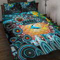 NAIDOC Week 2025 Sharks Rugby Quilt Bed Set Aboriginal Dot Painting