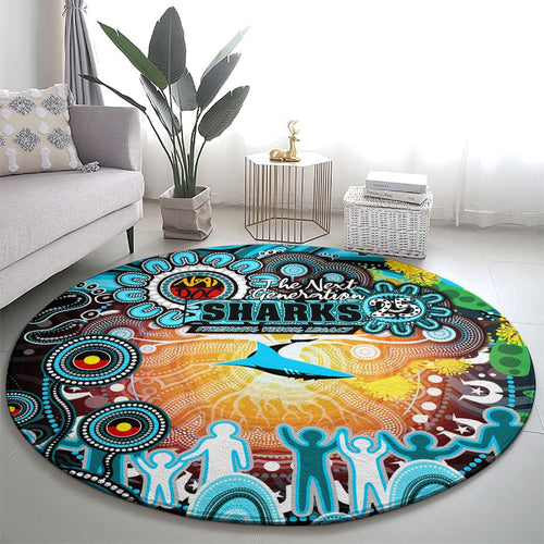 NAIDOC Week 2025 Sharks Rugby Round Carpet Aboriginal Dot Painting