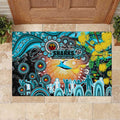 NAIDOC Week 2025 Sharks Rugby Rubber Doormat Aboriginal Dot Painting