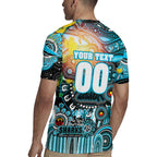 Personalised NAIDOC Week 2025 Sharks Rugby Rugby Jersey Aboriginal Dot Painting