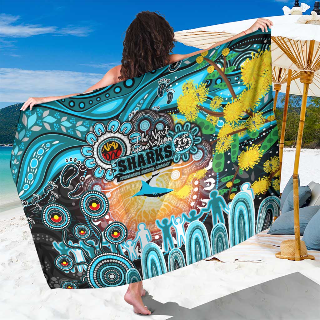 NAIDOC Week 2025 Sharks Rugby Sarong Aboriginal Dot Painting