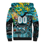 Personalised NAIDOC Week 2025 Sharks Rugby Sherpa Hoodie Aboriginal Dot Painting