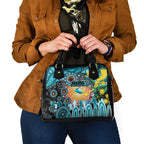 NAIDOC Week 2025 Sharks Rugby Shoulder Handbag Aboriginal Dot Painting