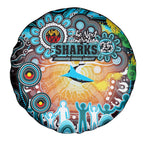 NAIDOC Week 2025 Sharks Rugby Spare Tire Cover Aboriginal Dot Painting