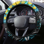 NAIDOC Week 2025 Sharks Rugby Steering Wheel Cover Aboriginal Dot Painting