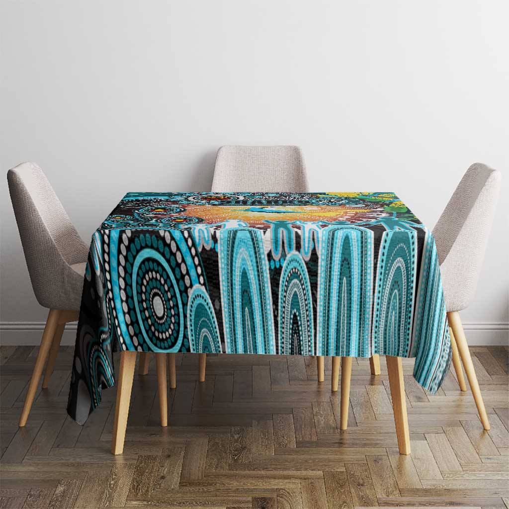 NAIDOC Week 2025 Sharks Rugby Tablecloth Aboriginal Dot Painting