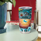 NAIDOC Week 2025 Sharks Rugby Tumbler Cup Aboriginal Dot Painting