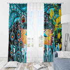 NAIDOC Week 2025 Sharks Rugby Window Curtain Aboriginal Dot Painting