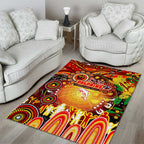 NAIDOC Week 2025 Dolphins Rugby Area Rug Aboriginal Dot Painting