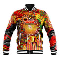 Personalised NAIDOC Week 2025 Dolphins Rugby Baseball Jacket Aboriginal Dot Painting