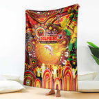 NAIDOC Week 2025 Dolphins Rugby Blanket Aboriginal Dot Painting