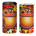 NAIDOC Week 2025 Dolphins Rugby 4 in 1 Can Cooler Tumbler Aboriginal Dot Painting
