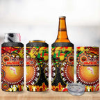 NAIDOC Week 2025 Dolphins Rugby 4 in 1 Can Cooler Tumbler Aboriginal Dot Painting