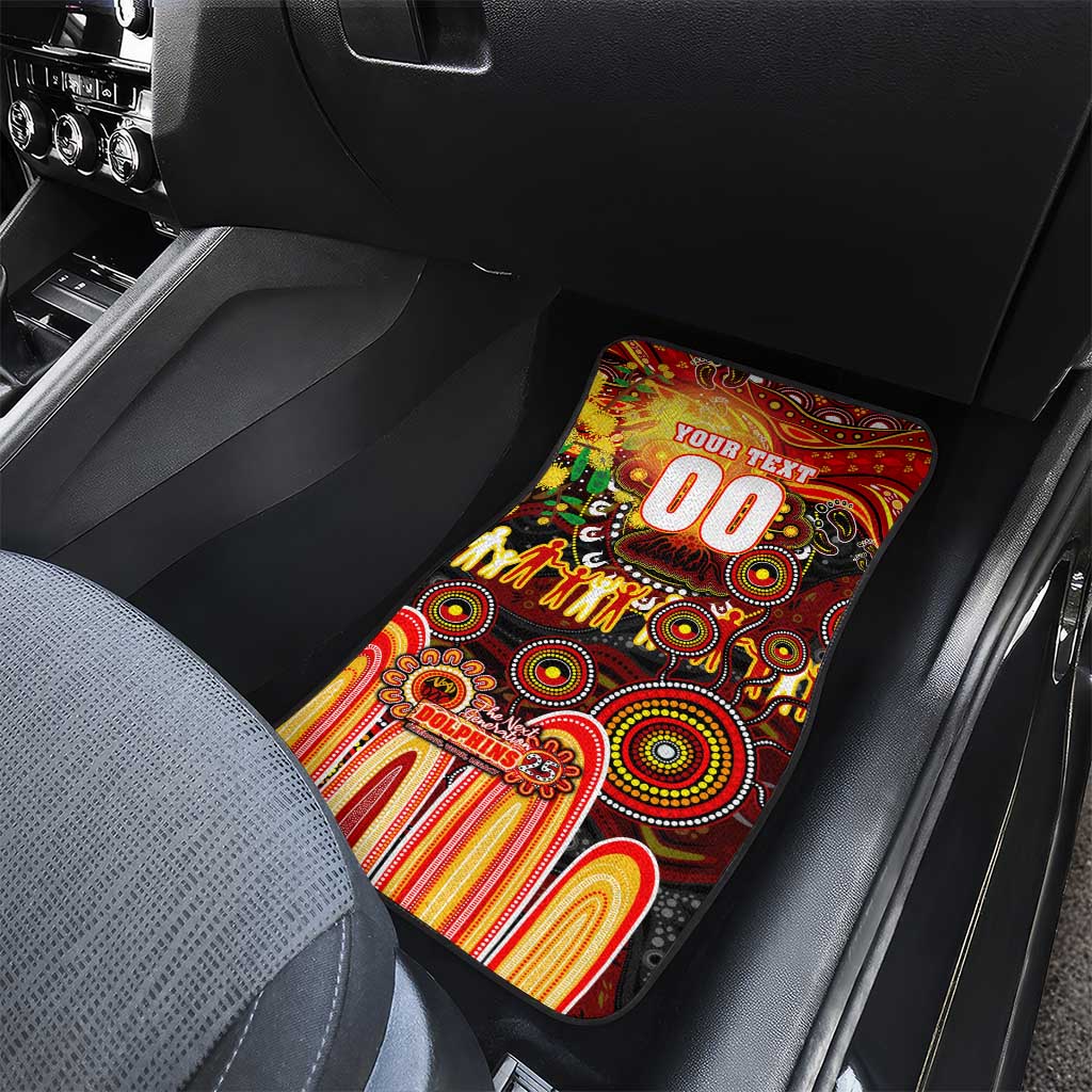 NAIDOC Week 2025 Dolphins Rugby Car Mats Aboriginal Dot Painting
