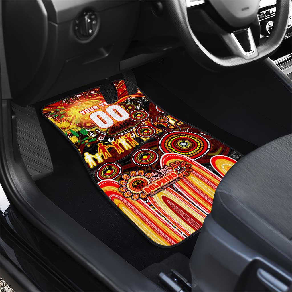 NAIDOC Week 2025 Dolphins Rugby Car Mats Aboriginal Dot Painting